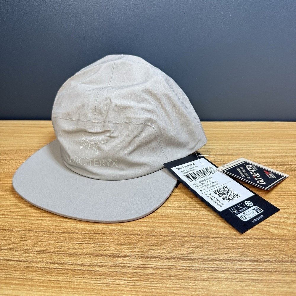 NWT Arc'teryx GORE-TEX Gore 5 Panel Cap Waterproof Hat Adjustable Snapback Rune